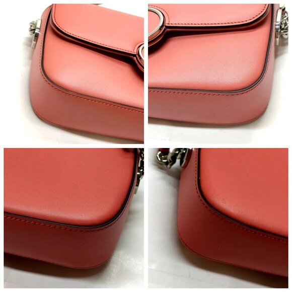 Gucci Shoulder Bag Pink Leather 657-083025 - Picture 6 of 13